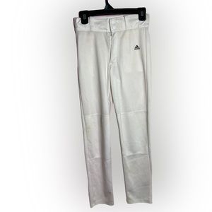 White Adidas Sports Pants Size Large Baseball